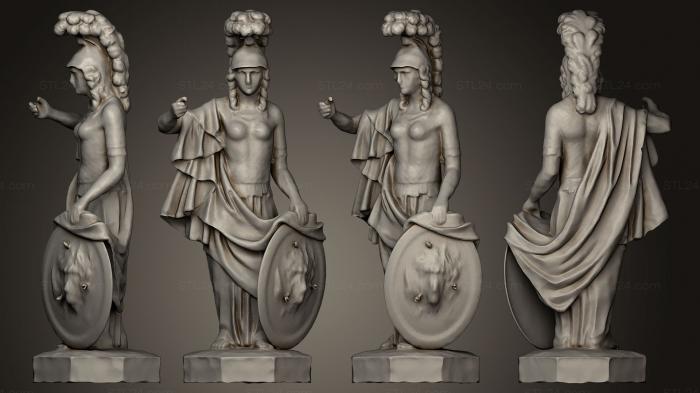 Statues antique and historical (Minerva, STKA_1214) 3D models for cnc